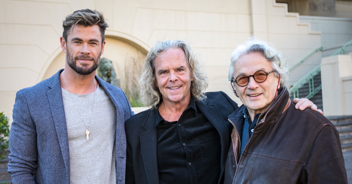 Chris Hemsworth Doug Mitchell Dr George Miller Image by Screen NSW