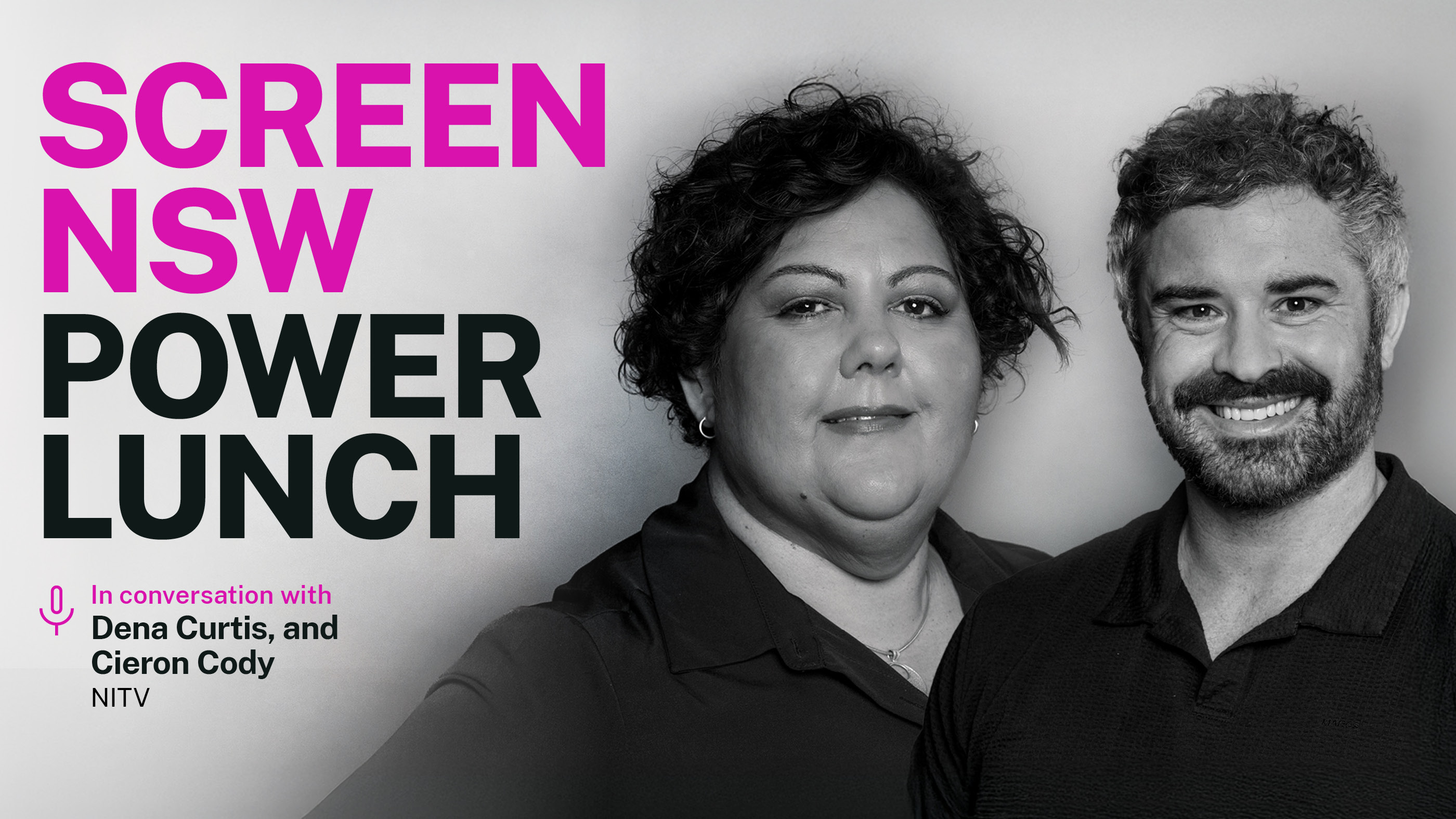 Screen NSW Power Lunch webinar with Dena Curtis and Cieron Cody at NITV