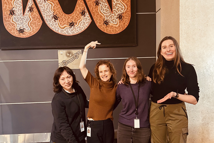 ABC Compass celebrates another great Createability internship (L-R) Amber Ma, Tracey Spring, Kate Teal Spicer, Julia O’Shea