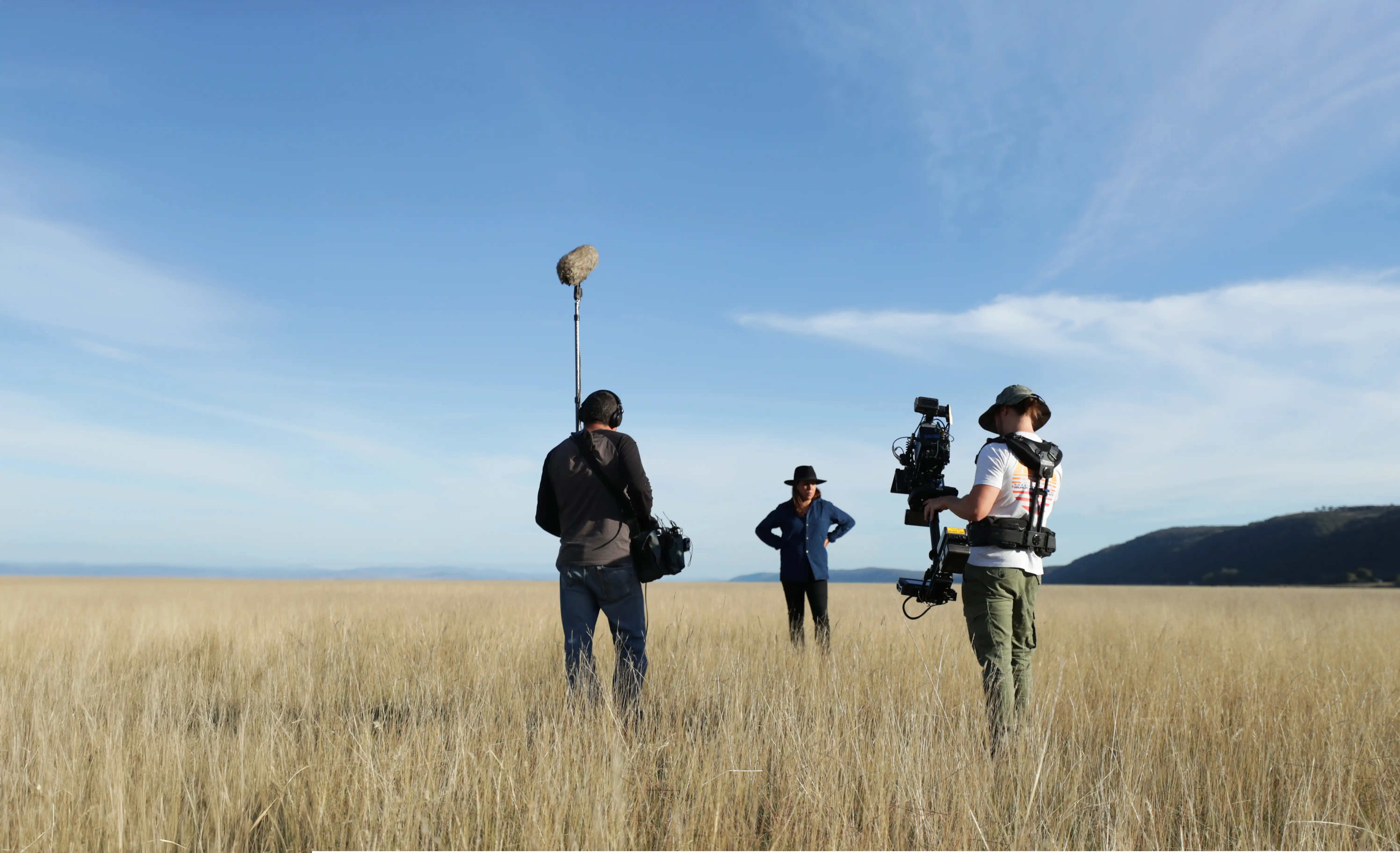 TAW Rachel Perkins and crew filming the opening scenes at Weereewa Photo Dylan River